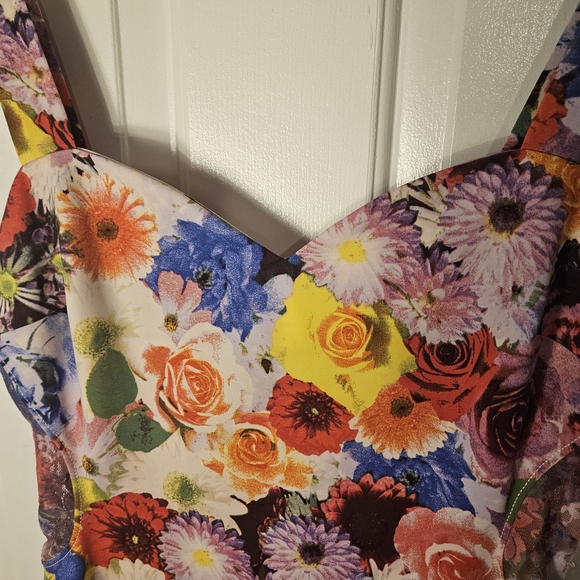 Guess Purple and Orange Bustier Tank Top - Picture 2 of 8